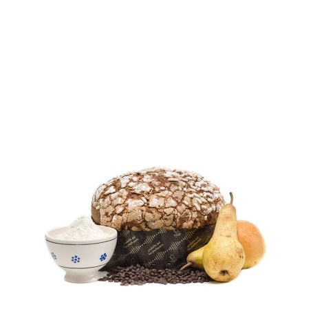 Panettone with chocolate and pears (CHRISTMAS CAKE)