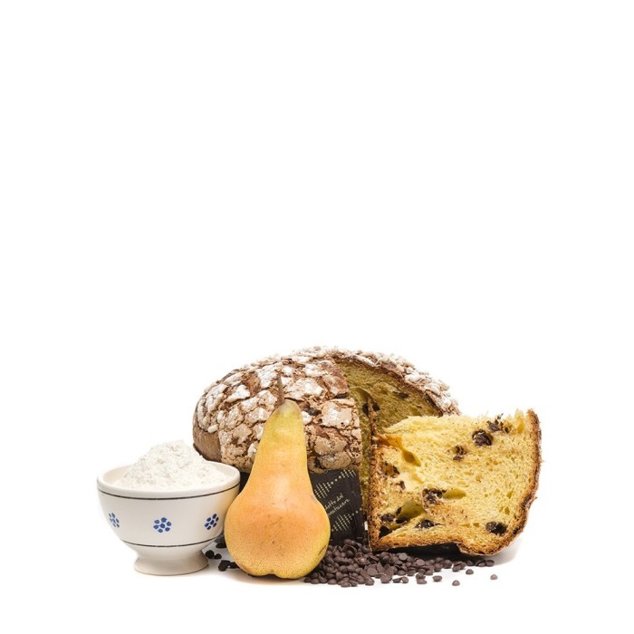 Panettone with chocolate and pears (CHRISTMAS CAKE)