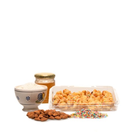 Struffoli with honey